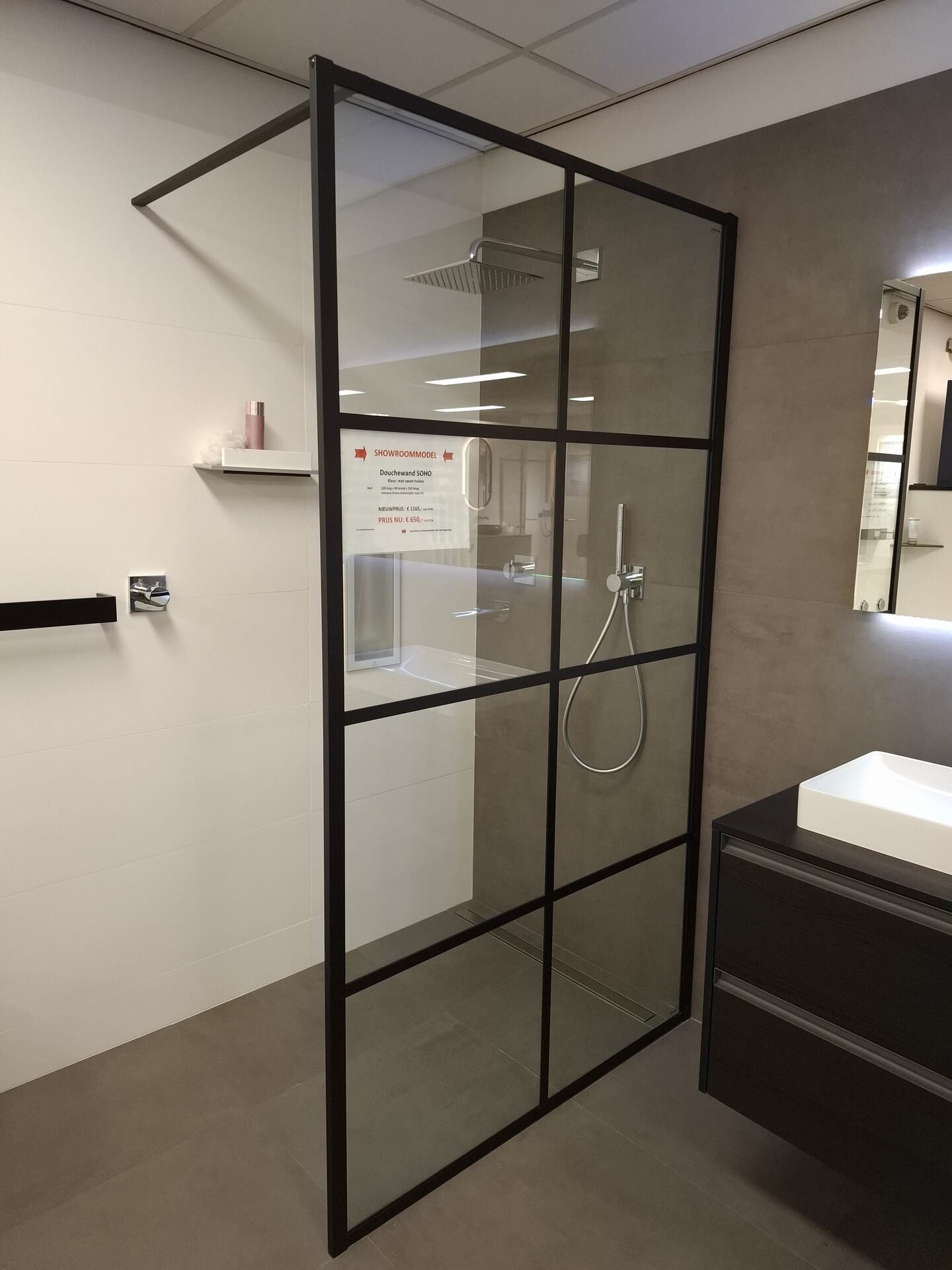 Glaswand SOHO: VOOR €650,-